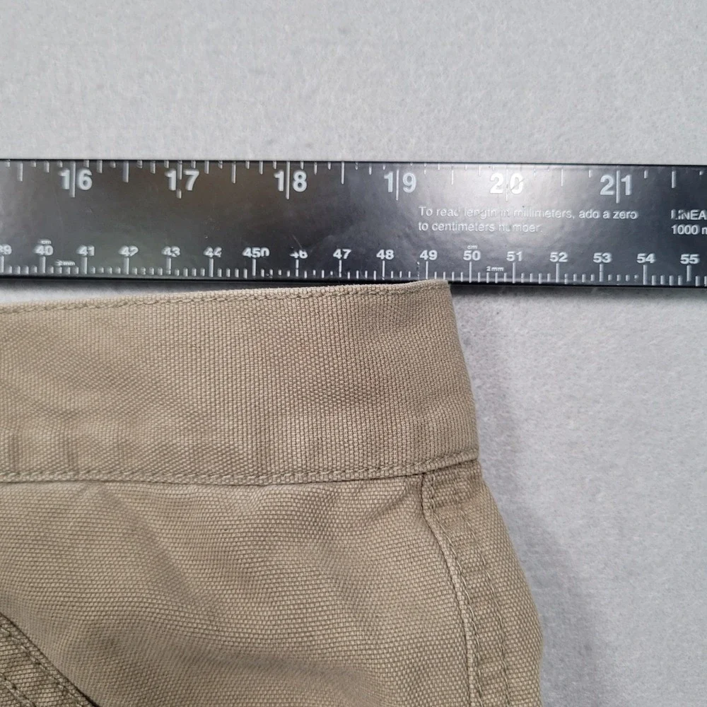 Columbia PFG Mens XL Khaki Half Moon Cargo Shorts FM4012 Fishing Hiking Tan